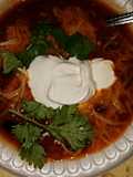 Black bean and chicken fiesta soup