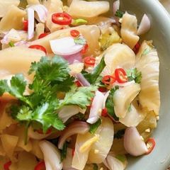Thai Style Spicy Salad Eat with Boiled Rice •Street food |ThaiChef Food A picture of Thai Style Spicy Salad Eat with Boiled Rice •Street food |ThaiChef Food.