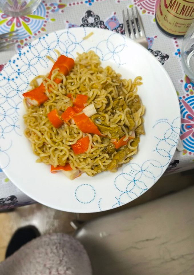 Una foto de Mi receta de fideos chinos