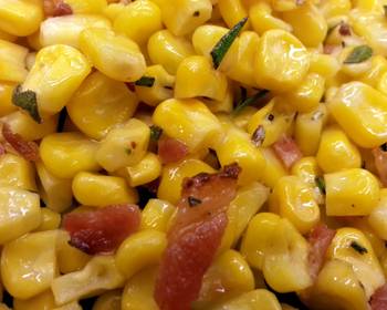 Ultimate Serving Recipe Corn w Bacon  Herbs Very Delicious