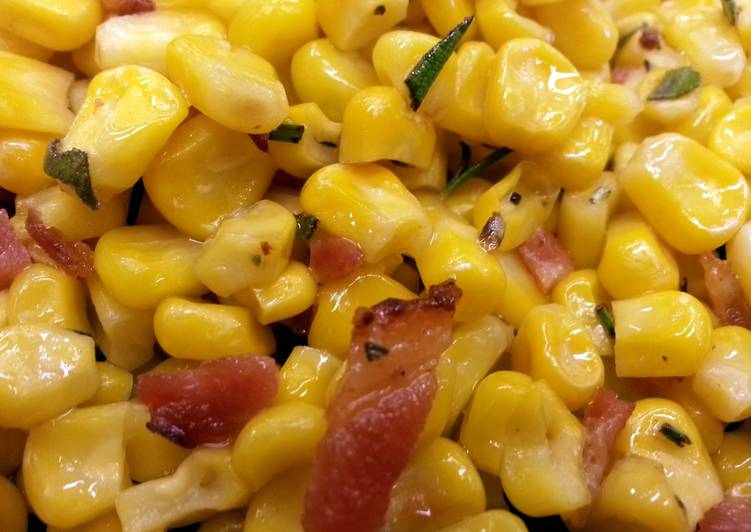 Corn w/ Bacon &amp; Herbs