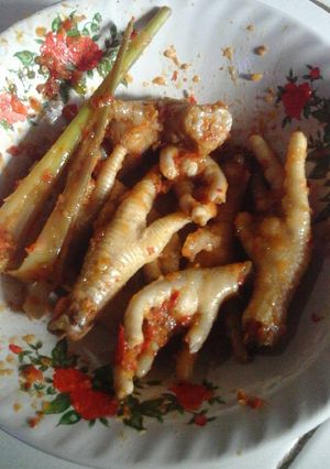 Foto resep Ceker ayam bumbu balado