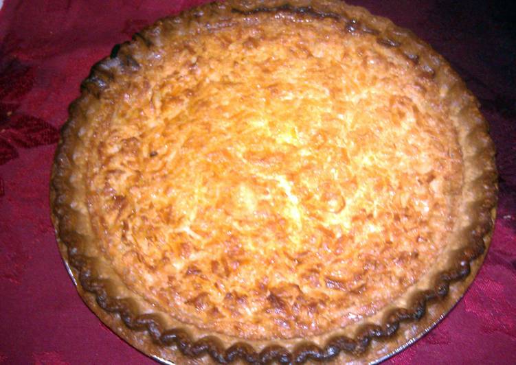 Recipe of Super Quick Homemade Coconut Custard Pie