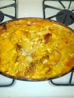 A picture of Bacon scalloped potatoes.