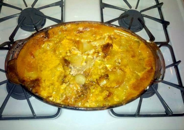 Recipe of Super Quick Homemade Bacon scalloped potatoes