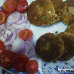 A picture of Veg cutlets.