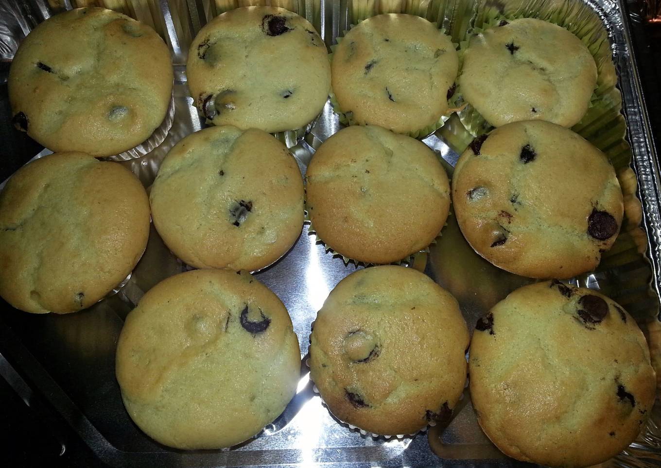 Sour Cream Chocolate chip Muffins