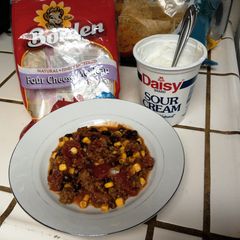 A picture of Black Bean Taco Soup.