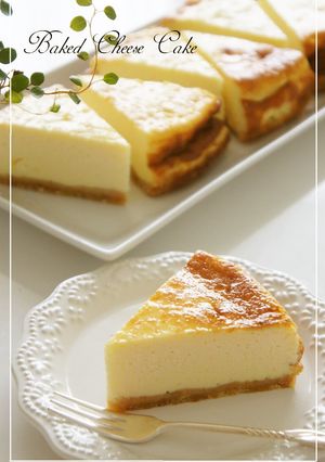 A picture of Rich and Thick Baked Cheesecake Made With Drained Yogurt.