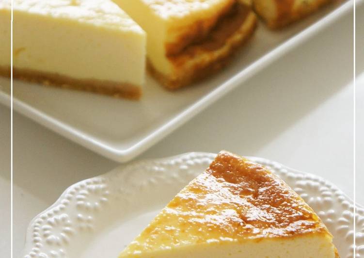 Simple Way to Prepare Quick Rich and Thick Baked Cheesecake Made With Drained Yogurt