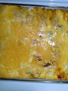 A picture of Enchilladas.