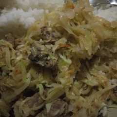 A picture of Cabbage mutton #4weeks challenge contest.