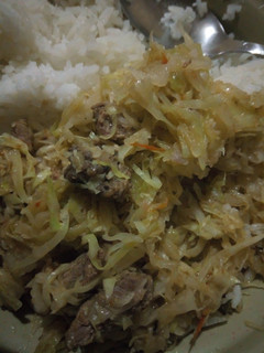 A picture of Cabbage mutton #4weeks challenge contest.