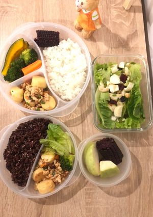 รูปของ ทำอาหารคลีนลดน้ำหนัก 3 มื้อ 1วัน พร้อมนับแคลอรี่ ผัดเต้าหู้ไข่ไก่