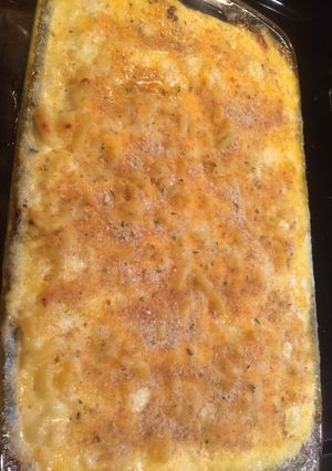 A picture of White cheddar Mac n' Cheese.