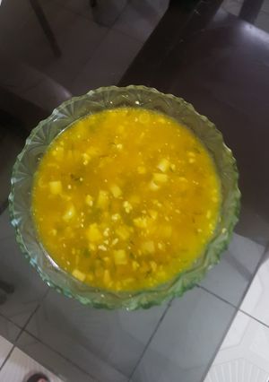 Una foto de Crema de zapallo o auyama