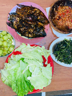 Foto resep Sambel tomat, gurame bakar teflon, tumis kangkung