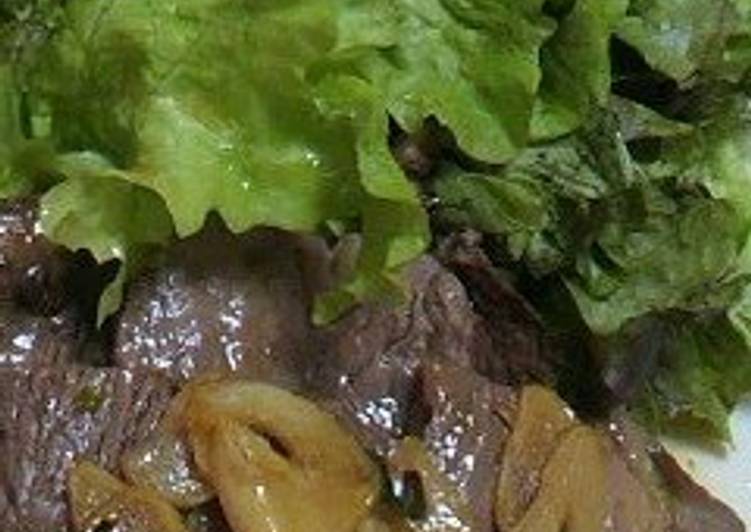 Steps to Make Any-night-of-the-week Beef Steak in Japanese-Style Sauce