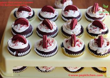 Easiest Way to Recipe Perfect Eggless Red Velvet Cupcake With Buttercream Icing