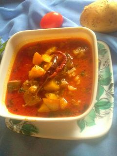 રીંગણ બટાકા નું વરા નુ શાક રેસીપી મુખ્ય ફોટો