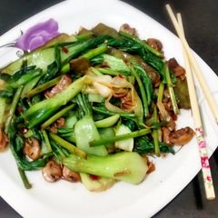 A picture of Sautéed vegetables.