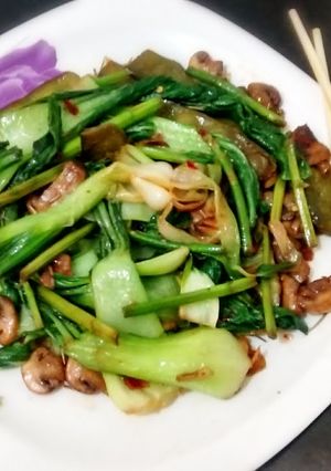 A picture of Sautéed vegetables.
