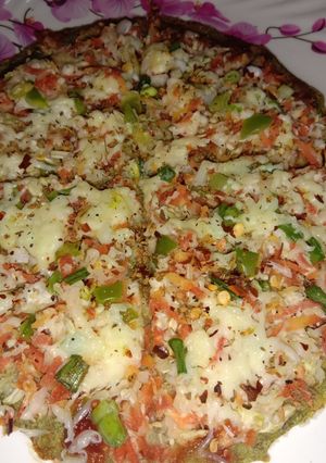 A picture of Desi pizza.