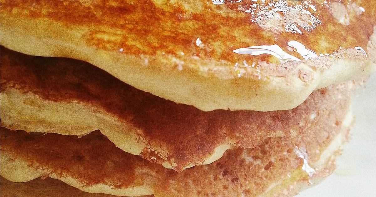 Healthy fluffy pancakes Recipe by khushi_canc Cookpad