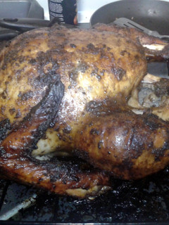 A picture of Jamaican Jerk turkey.