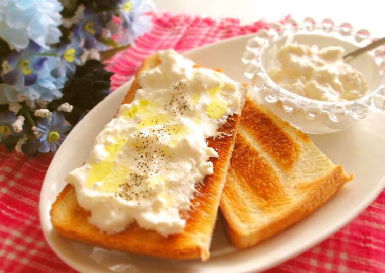 Recipe of Yummy Simply Made ✿ Salted Yogurt Toast