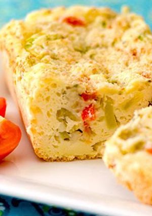 A picture of Gluten-Free Vegetarian Cake Salé.