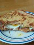 Grilled Cheese with Fried Egg and Salsa