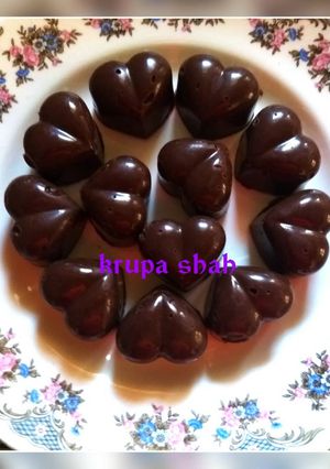 A picture of Homemade chocolates.
