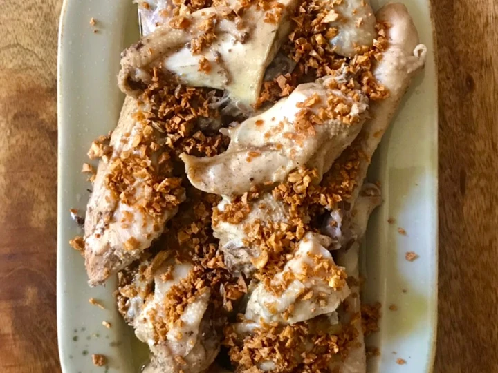 Cara Mudah Membikin Resep  Ayam kukus bawang putih yang Menggugah Selera, Menggugah Selera