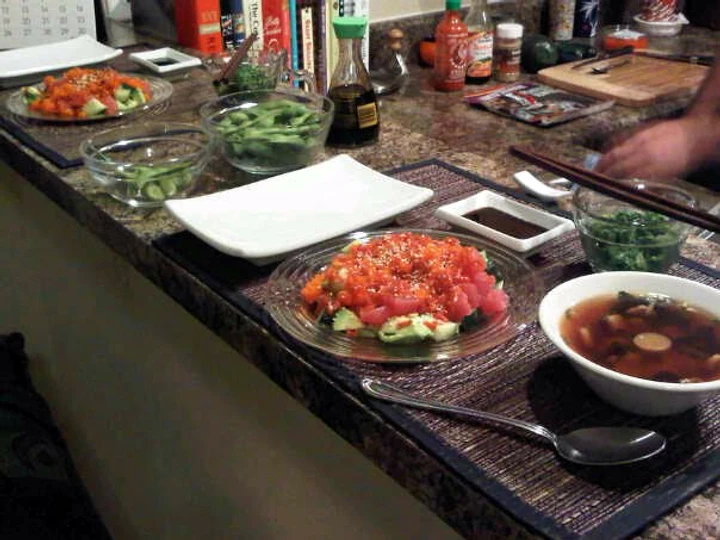 Simple Way Make Recipe Spicy Sashimi Tuna Salad that is  Makes Drooling, Perfect}