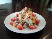 A picture of blue cheese salad