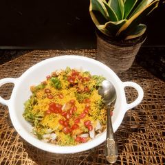 A picture of Green Moong Dal Chaat.