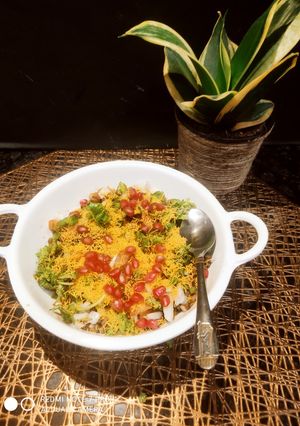 A picture of Green Moong Dal Chaat.