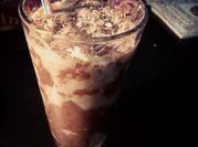 A picture of avacado and banana smoothie