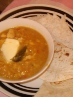 A picture of Chicken Dal Curry.