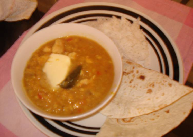 The BEST of Chicken Dal Curry