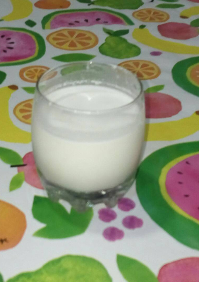 Una foto de Leche de coco con miel y vainilla