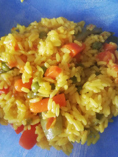 Una foto de Arroz con verduras