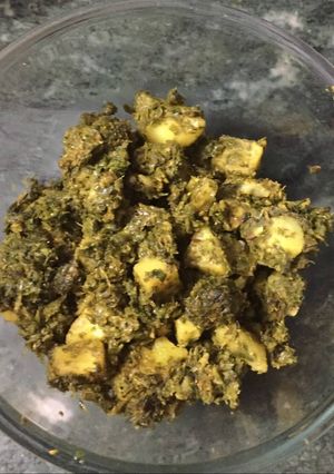जीरो आयल आलू मेथी (Zero oil Aloo methi recipe in hindi) रेसिपी मुख्य फोटो