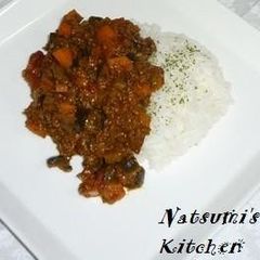 Dry Curry with Eggplant and Tomato A picture of Dry Curry with Eggplant and Tomato.