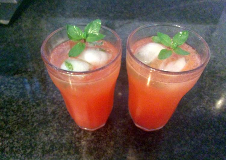 Simple Way to Make Super Quick Homemade Watermelon lemonade