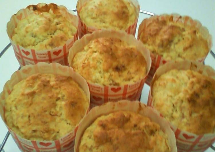 Recipe of Favorite Egg-free Grated Apple and Banana Muffins