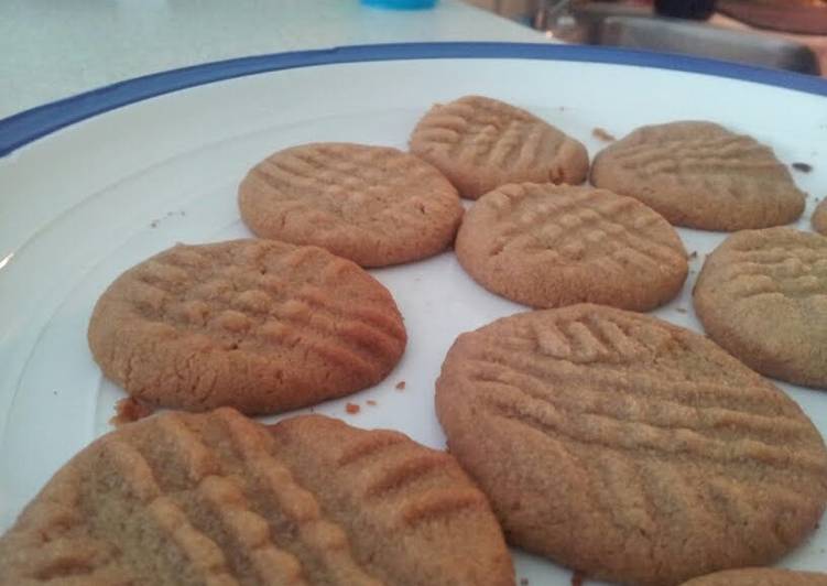 Recipe of Homemade Flour-Free Peanut Butter Cookies