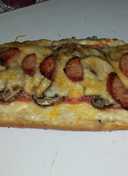 Alfrado French bread pizza