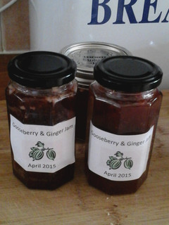 A picture of Gooseberry and ginger jam.